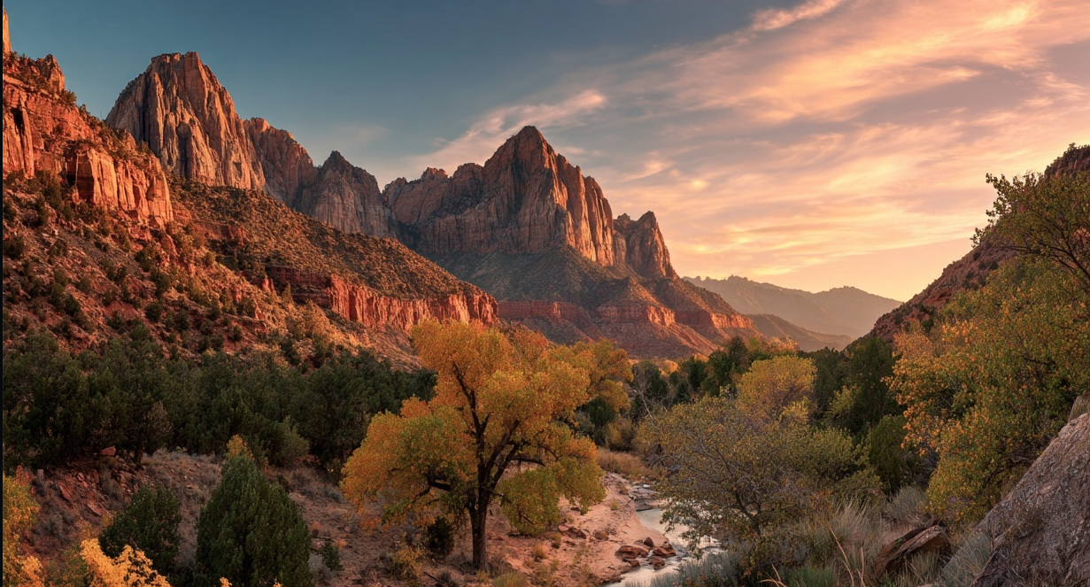 Zion National Park sunset